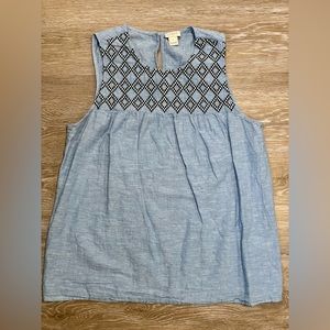 GUC J. Crew Chambray Top